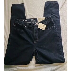 a.n.a. NWT Sz 12 Women's‎ High Rise Curvy Skinny Solid Dark Wash Stretch Jeans